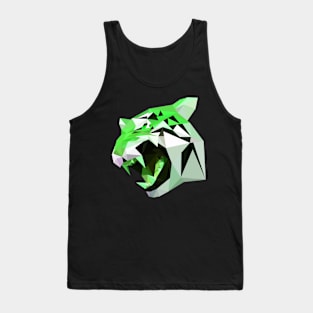 Tiger - Green Tank Top